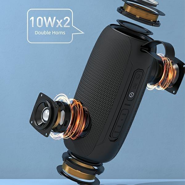 Actual product image Awei Y370 speaker black (8 h, Rechargeable battery operated)