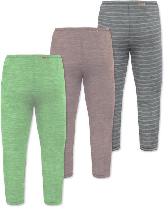 Immagine prodotto Normani Confezione da 3 pantaloni baby merino con piedini - 9543 (62)