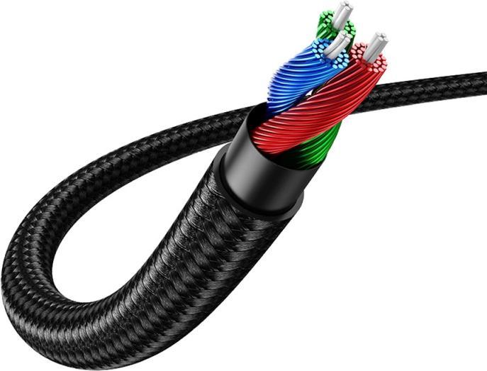 Produktbild Ugreen AV112 Mini jack cable 3.5mm AUX 2m (black) (2 m)