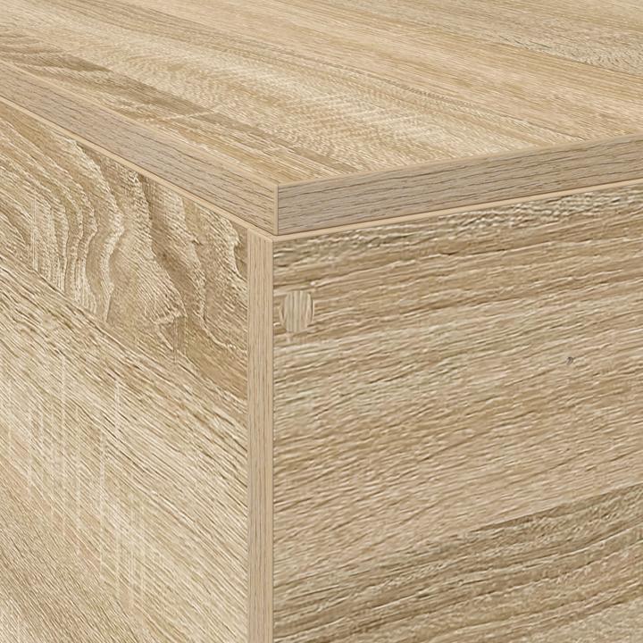 Produktbild VidaXL Bettgestell mit Stauraum Sonoma Eiche 160x200 cm (160 x 200 cm)