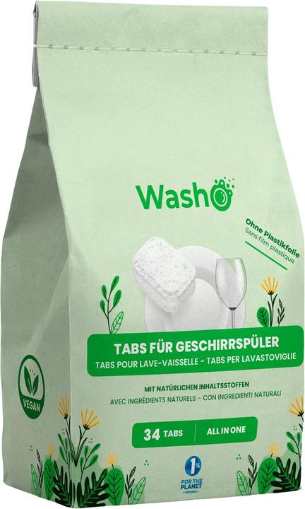 Actual product image Washo Dishwasher tabs (Tabs, 34 Washing cycles)