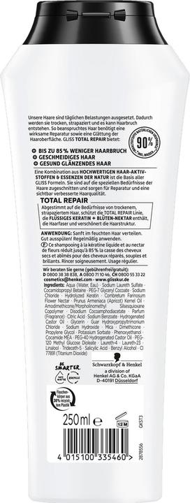 Produktbild Gliss Total Repair (250 ml, Flüssiges Shampoo)