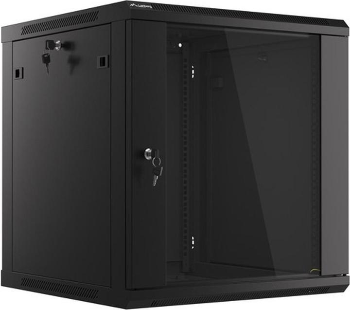 Actual product image Lanberg WF01-6612-10B Rack 12U Wall Mounted Shelf Black (12 RU, 19 inch rack)