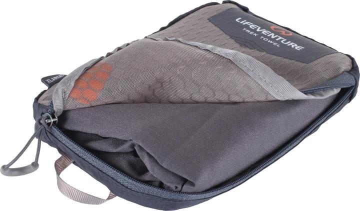 Actual product image Lifeventure HydroFibre Trek Towel, Grey, Extra Large