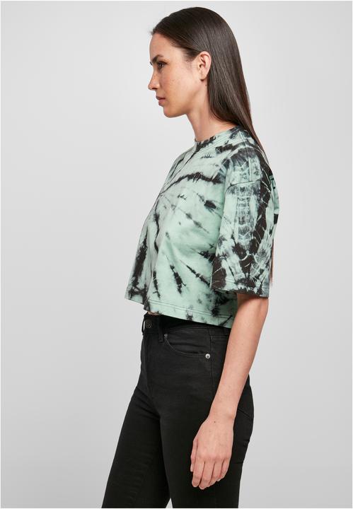 Actual product image Urban Classics Ladies Oversized Cropped Tie Dye Tee (4XL)