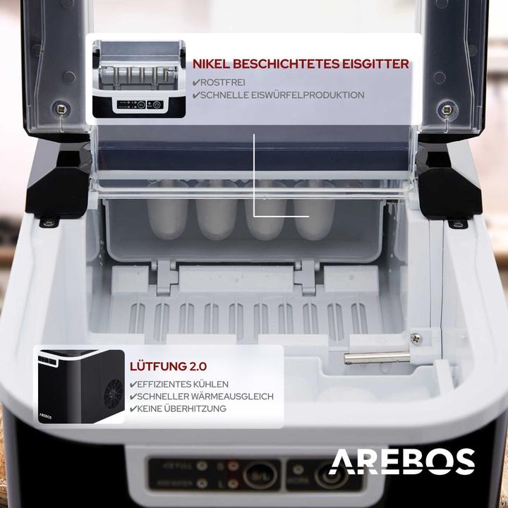 Actual product image Arebos Ice cube machine (CH plug)