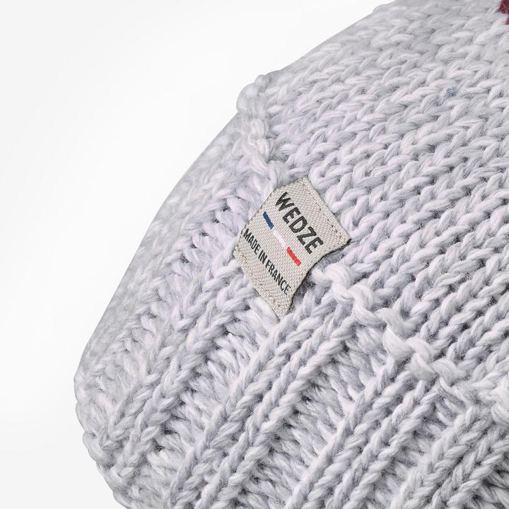 Produktbild Wedze Skimütze Erwachsene Made in France - Grand Nord bordeaux/grau (One Size)