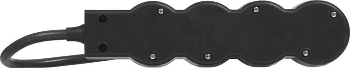 Actual product image Legrand Flat socket strip 4x socket, 1.5 metre cable Black 694553 (4 x, 1.50 m)