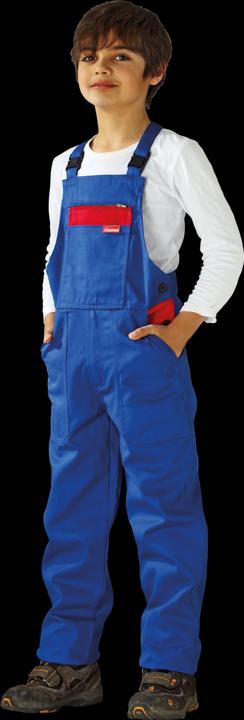 Produktbild Planam Kinderlatzhose,100%BW,294g/qm,158/164, kornblau/rot (158)