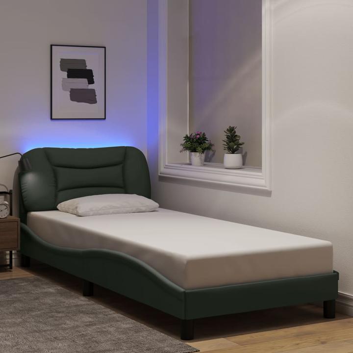 Produktbild VidaXL Bettgestell mit LED Stoff (90 x 200 cm)