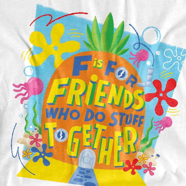 Immagine prodotto Spongebob Squarepants Friends Maglietta Ananas Uomo (4XL)