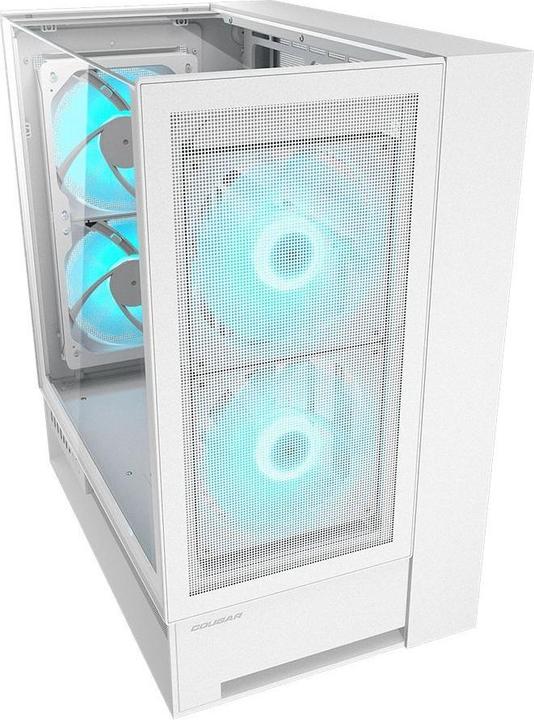 Actual product image Cougar Gehäuse Midi-Tower OmnyX, ARGB, Weiss (mATX, Mini-ITX, ATX)