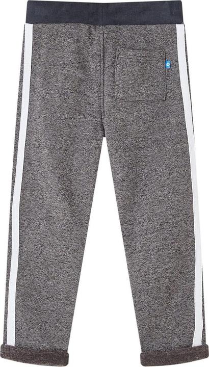 Actual product image VidaXL Children's tracksuit bottoms dark grey melange 128,Material: 80 (128)