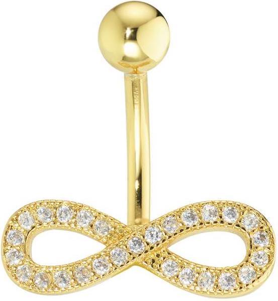 Immagine prodotto Bijouteria Piercing ventre (Zirconia, Rivestimento in PVD (colore oro), Acciaio chirurgico 316L)