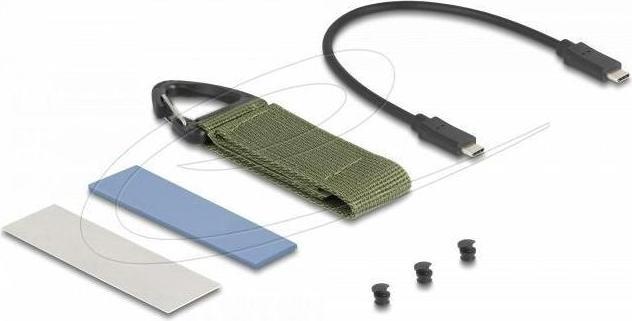 Image du produit Delock M.2 NVMe SSD Gehäuse USB 40 Gbps - werkzeugfrei (M.2 2280)