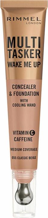 Produktbild Rimmel London Rimmel Multi-Tasker Wake Me Up Foundation & Concealer 20ml 055 Classic Beige (Beige)