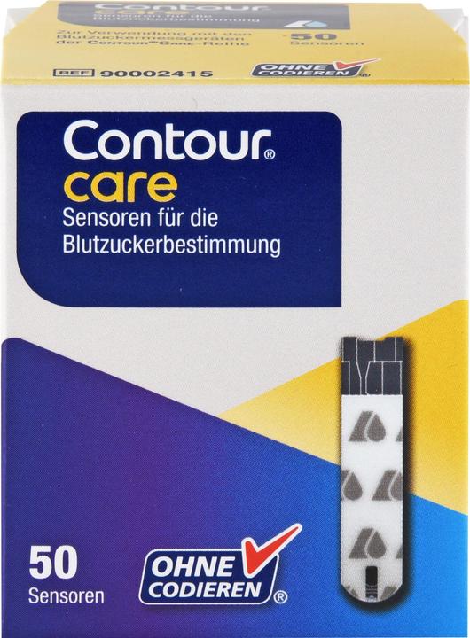 Produktbild Single-Let CONTOUR CARE Sensoren, 50 St. Teststreifen (Teststreifen)