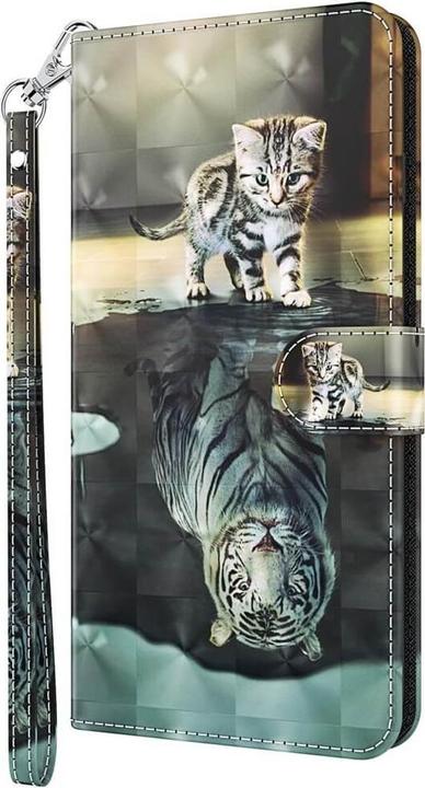 Produktbild Cover-Discount Sony Xperia 1 IV - Leder Hülle Katze (Sony Xperia 1 IV)