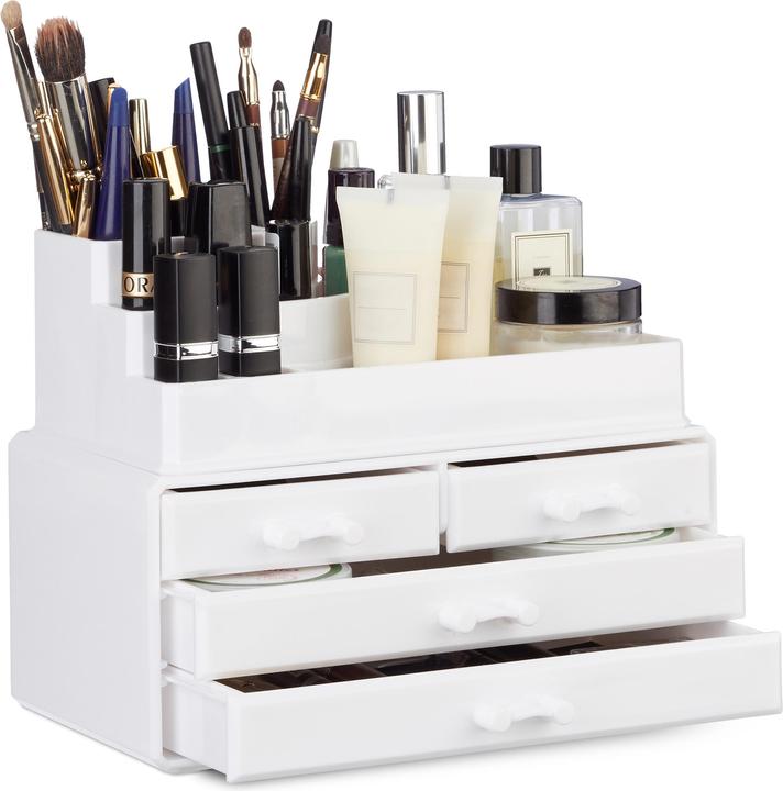 Image du produit Relaxdays Organiseur de maquillage 4 tiroirs