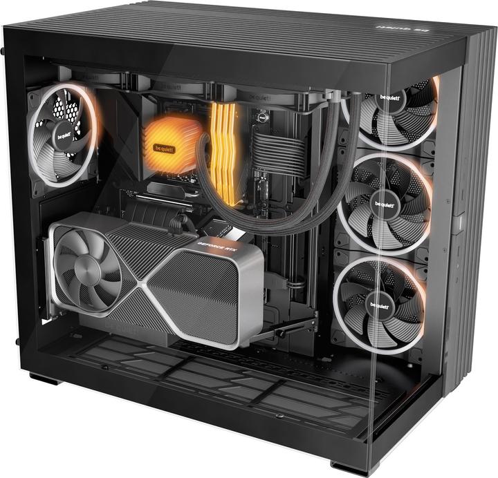Actual product image be quiet! Lüfter 140*140*25 Light Wings PWM Reverse Black (140 mm, 1 x)