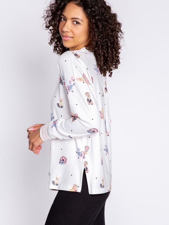 Actual product image Pj Salvage Jumper white/small patterned (38)
