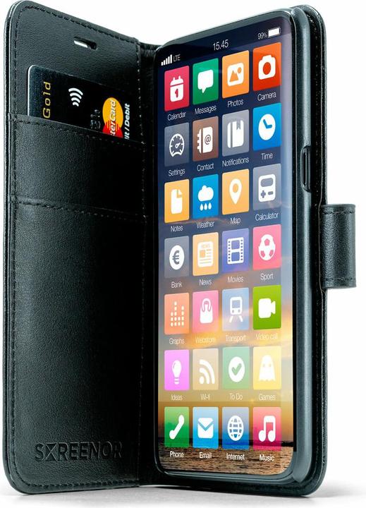Produktbild Screenor 27788 mobile phone case (6.6") Wallet case Black (Samsung Galaxy S23+)