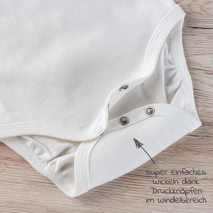 Produktbild La Loona LaLoona Baby-Bodys & Wickelbodys Wickelbody Langarm 6er Pack - Beere Grau - (62, 68)