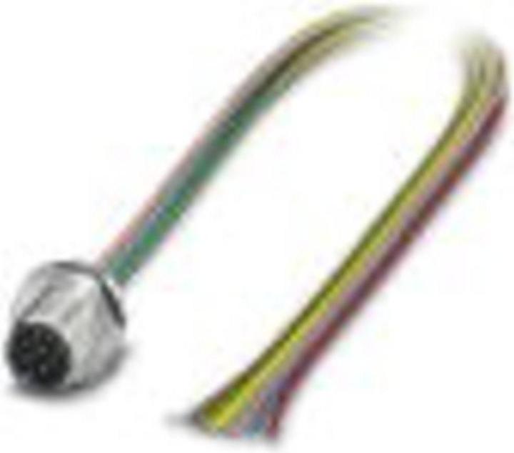 Actual product image Phoenix Contact 1405221 Sensor/actuator flush-type connector M12 0.50 m Number of poles: 8 1 pc.