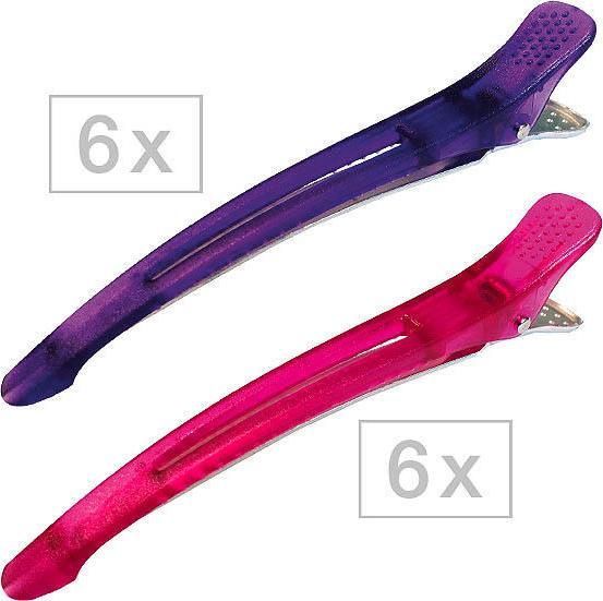 Efalock Professional Haarnadeln und Haarklammern Techno Clips Schwarz / 6 Stk. (6 Stk.)