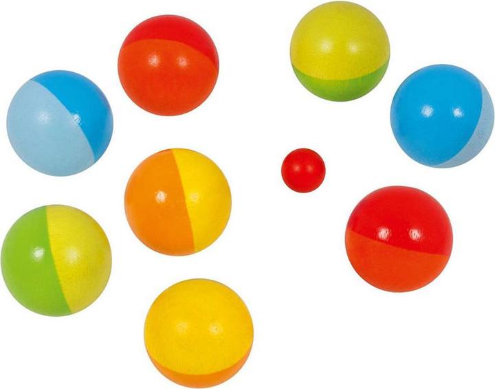 Produktbild Goki Boule Spiel inklusive Baumwollbeutel (9 x, 60 mm)