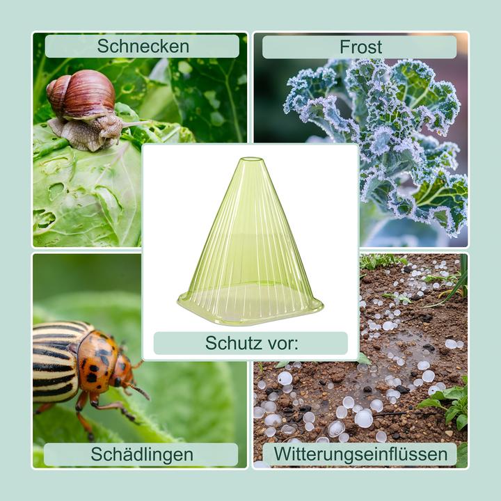 Actual product image Relaxdays Pflanzenhut Schnecken im Set