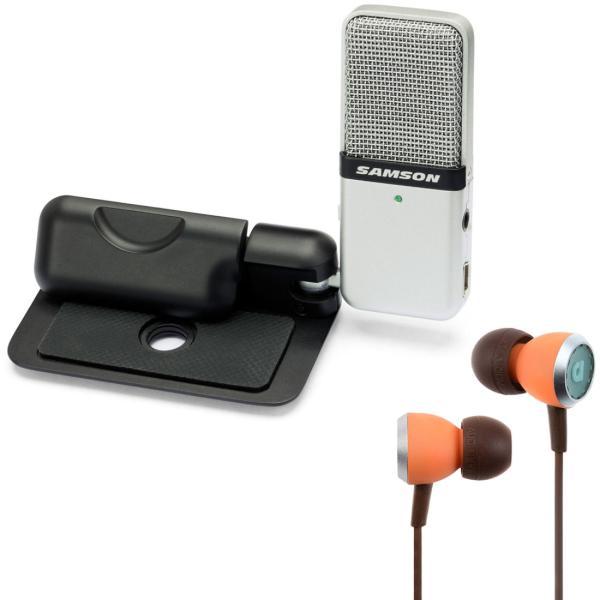Produktbild Samson Go Mic USB Mikrofon mit Audiofly InEar Hörer