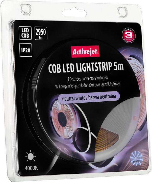 Actual product image Activejet AJE-COB neut LED strip universal strip light indoor (Neutral White, 500 cm, Indoor)