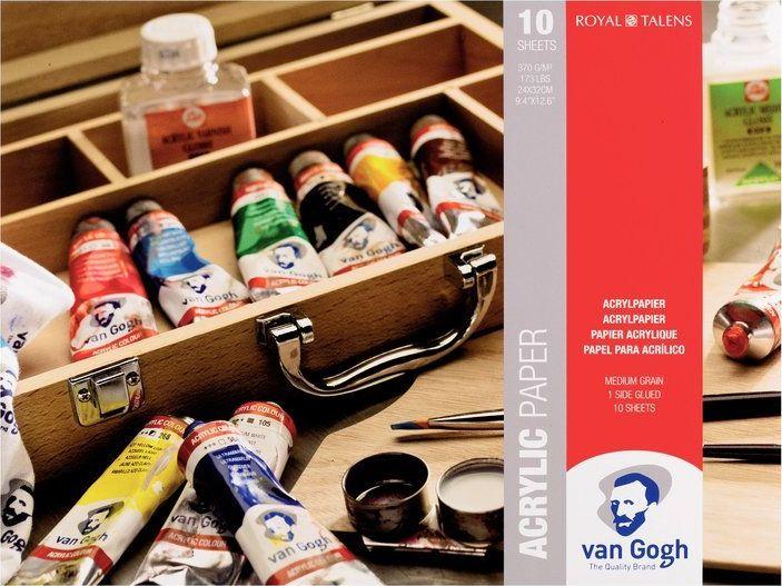 Image du produit Van Gogh Acrylic Paper Pad 10 Sheets 370g/173lb. size 24 x 32cm / 9.4" x 12.6 (370 g/m², 10 x)