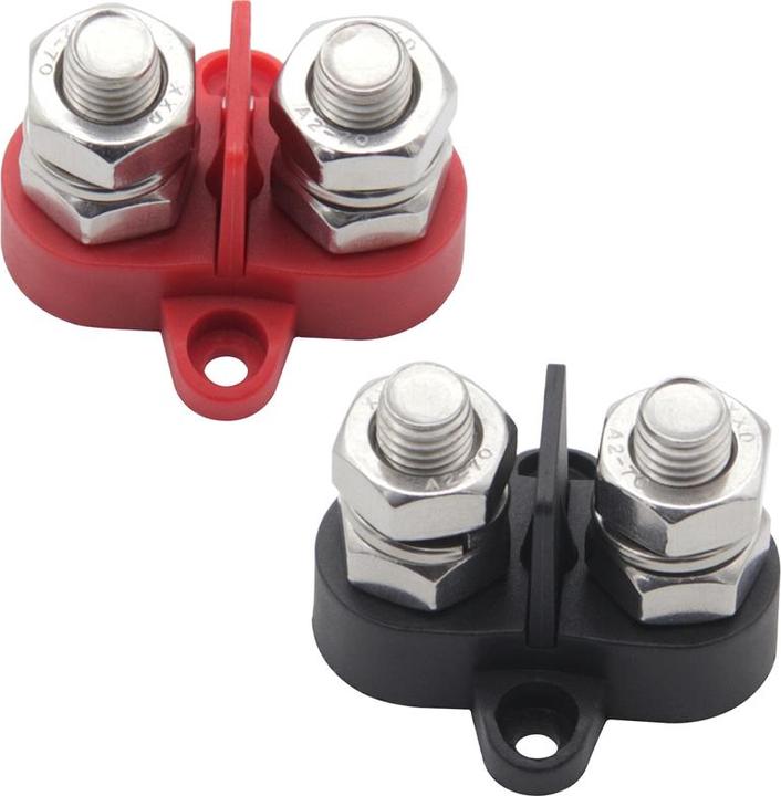 Image du produit Offgridtec Dual Terminal Stud / borne à vis double avec plaque d'isolation amovible 2 x M10 (3/8")