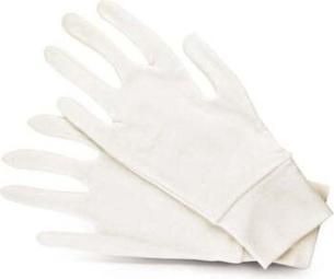 Donegal Cotton cosmetic gloves with welt 2pcs. 6105 (Körperlotion)