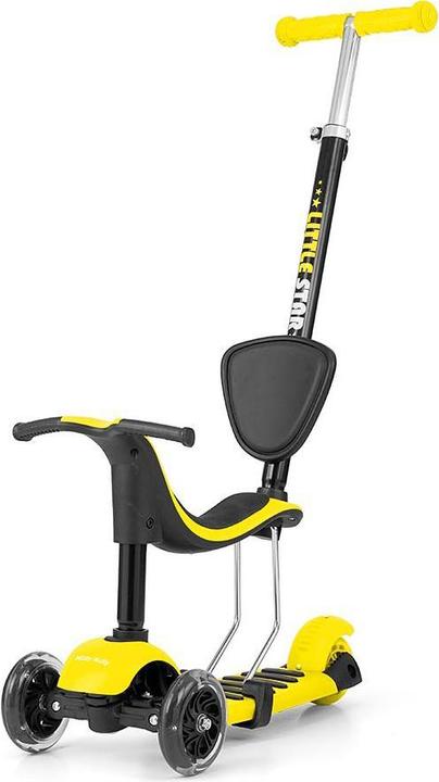 Mally Children's scooter Milly Little Star 3-in-1 step, yellow