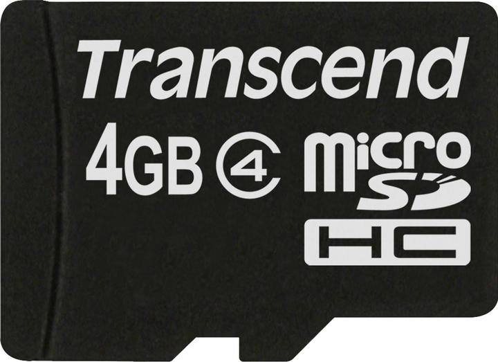 Actual product image Transcend Flash memory card 4GB Micro SDHC, C4 (4 GB, microSDHC)