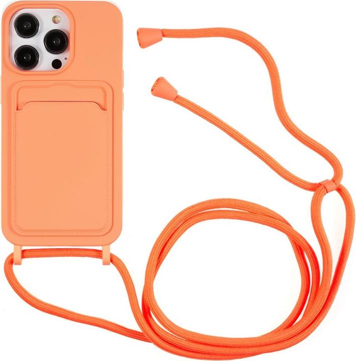 Produktbild Ueli Express Halsband Silikon Hülle mit Kreditkartenfach (Apple iPhone 15 Pro Max)