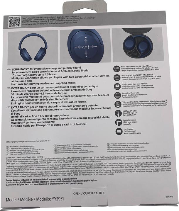 Produktbild Sony WH-XB910N (NC, 30 h, Kabellos)