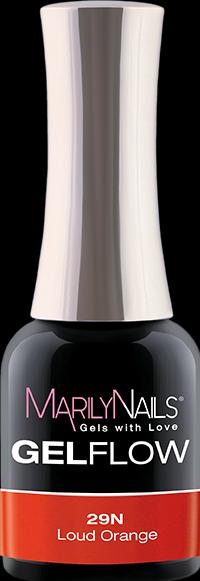 Immagine prodotto Marily Nails GELFLOW - 29N arancione acceso (29N Arancione forte, Smalto per unghie effetto gel)