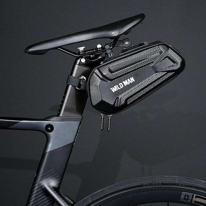 Immagine prodotto Wildman Bicycle accessory traveling bag under bike saddle with zipper 1,2L XT7 black (1.20 l, Borsa portapacchi)