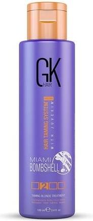 Immagine prodotto Gk Hair Global Keratin Miami Bombshell Trattamento per l'esplosione del biondo viola 100ml 3.4 Fl Oz (100 ml)