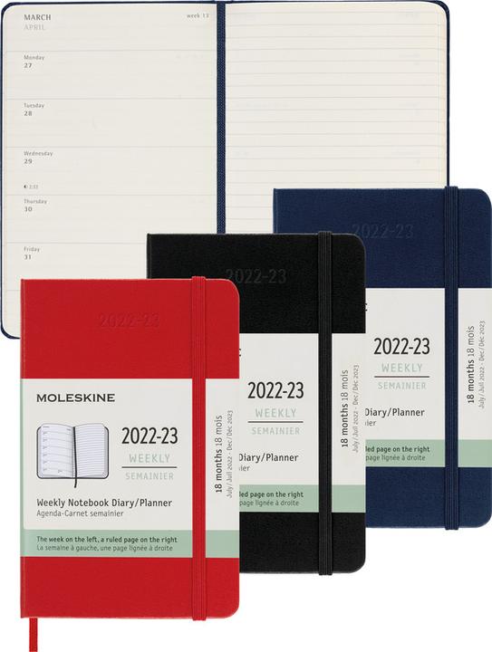 Produktbild Moleskine Wochenplaner (13 x 21 cm, Englisch)