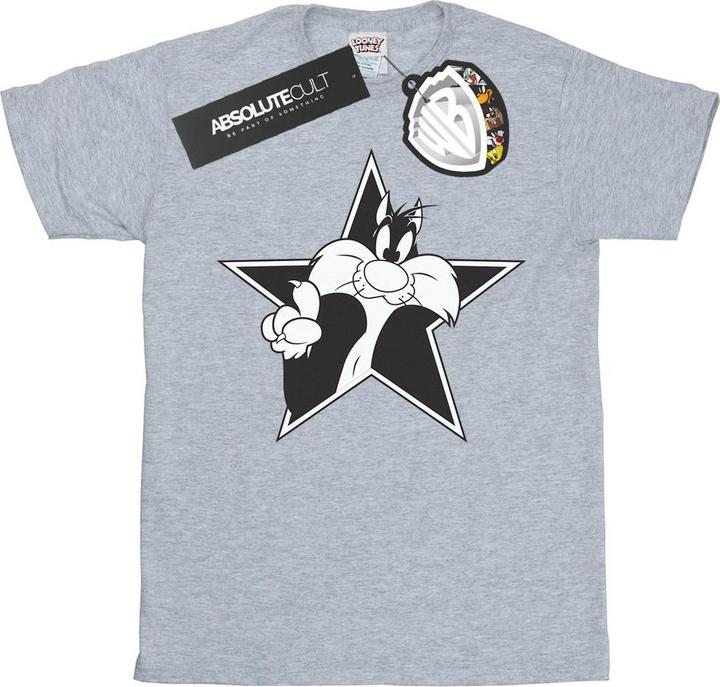 Looney Tunes Sylvester Mono Star TShirt (S)