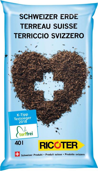 Ricoter Swiss earth (40 l, Soil without peat)