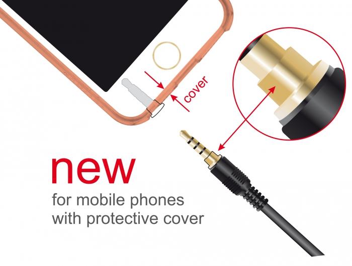 Actual product image Delock 85610 Audio cable (1 m, 3.5mm jack (AUX))