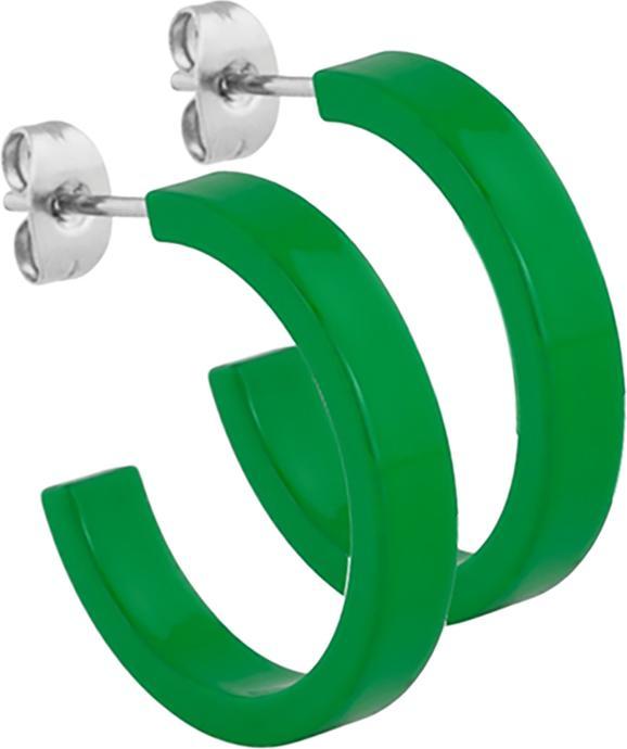 Star Piercing Ohrstecker grün rund flach 5x24 (ohne Messing, Chirurgenstahl 316L)