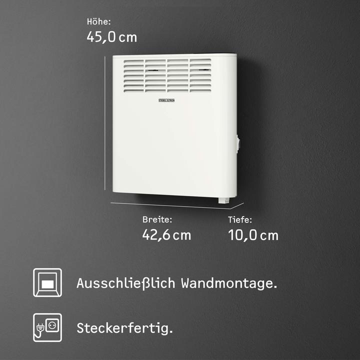 Produktbild Stiebel Eltron CNS 750 Plus LCD, 0,75 kW Wandkonvektor für ca. 9 m², TÜV geprüft (750 W)