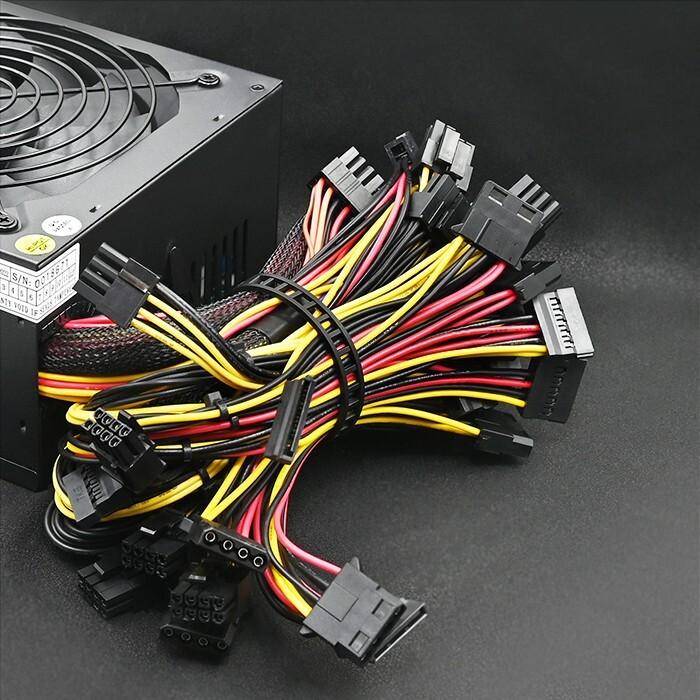 Actual product image Qoltec 50147 ATX Power Supply 1600W 80 Plus Gold Bitcoin Miner (1600 W)